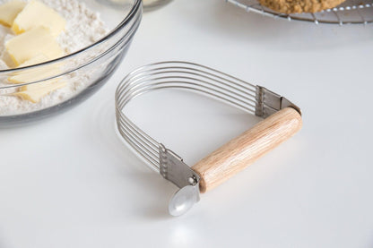 Fox Run Wire Pastry Blender, 5", Steel and Wood - CookCave