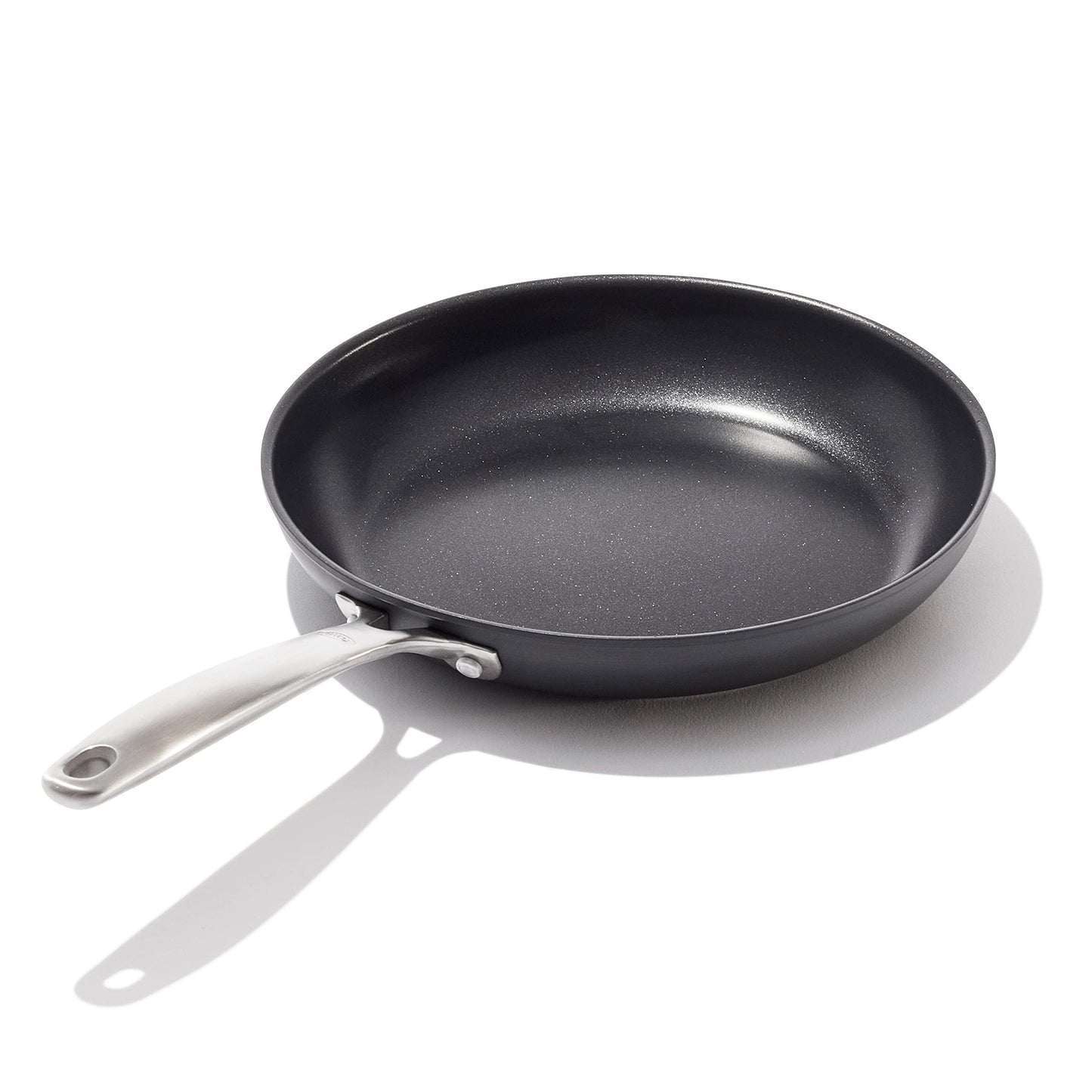 OXO Good Grips Pro 10" Frying Pan Skillet, 3-Layered German Engineered Nonstick Coating, Stainless Steel Handle, Dishwasher Safe, Oven Safe, Black - CookCave