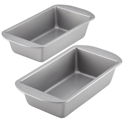 Farberware Bakeware Meatloaf/Nonstick Baking Loaf Pan Set, Two 9-Inch x 5-Inch, Gray - CookCave