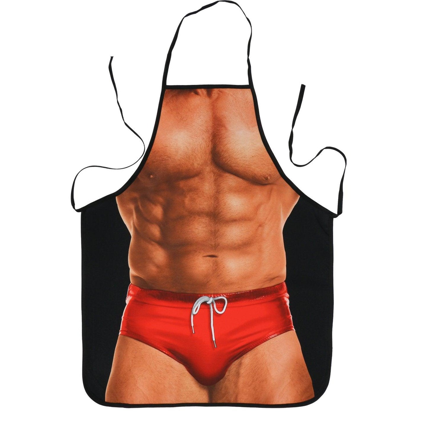 Landisun Apron Kitchen Chef Cooking Gag Gift 1 Piece of Creative Funny Grilling Baking (Macho Muscle Man) - CookCave