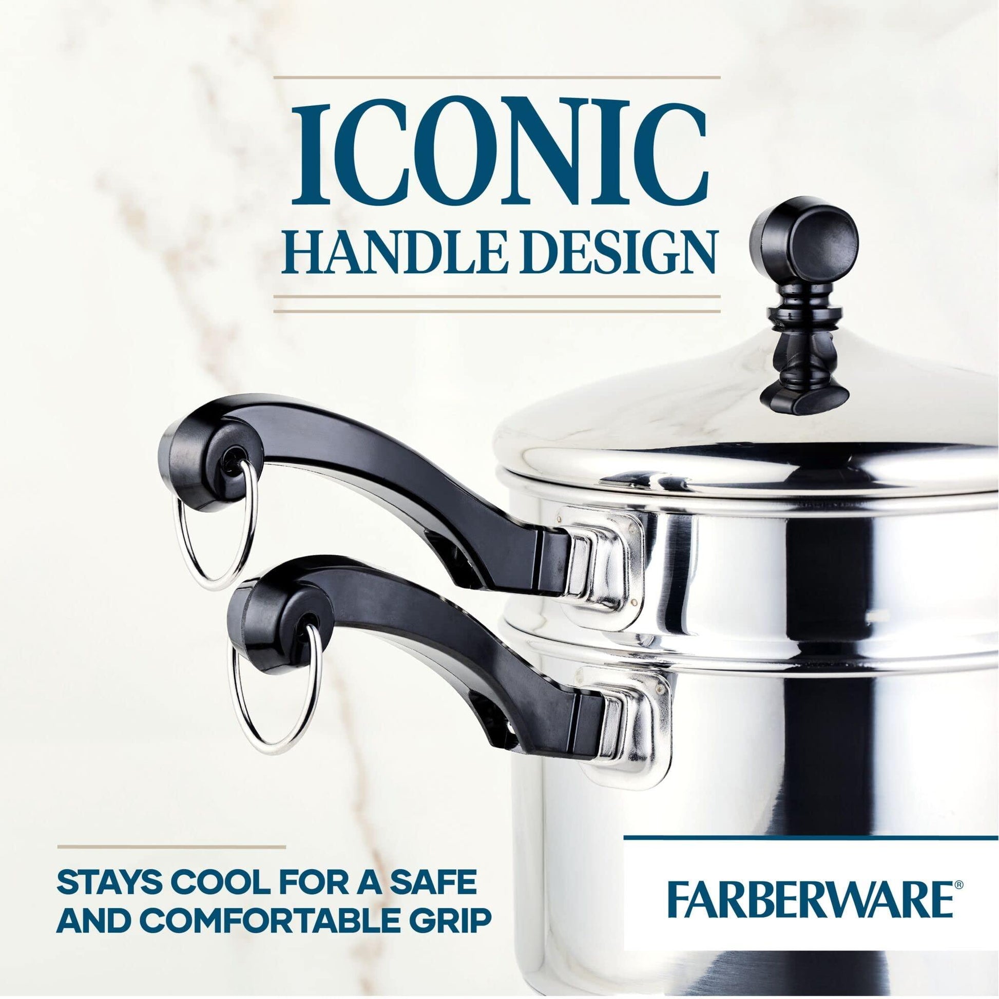 Farberware Classic Stainless Series 2-Quart Covered Double Boiler - CookCave