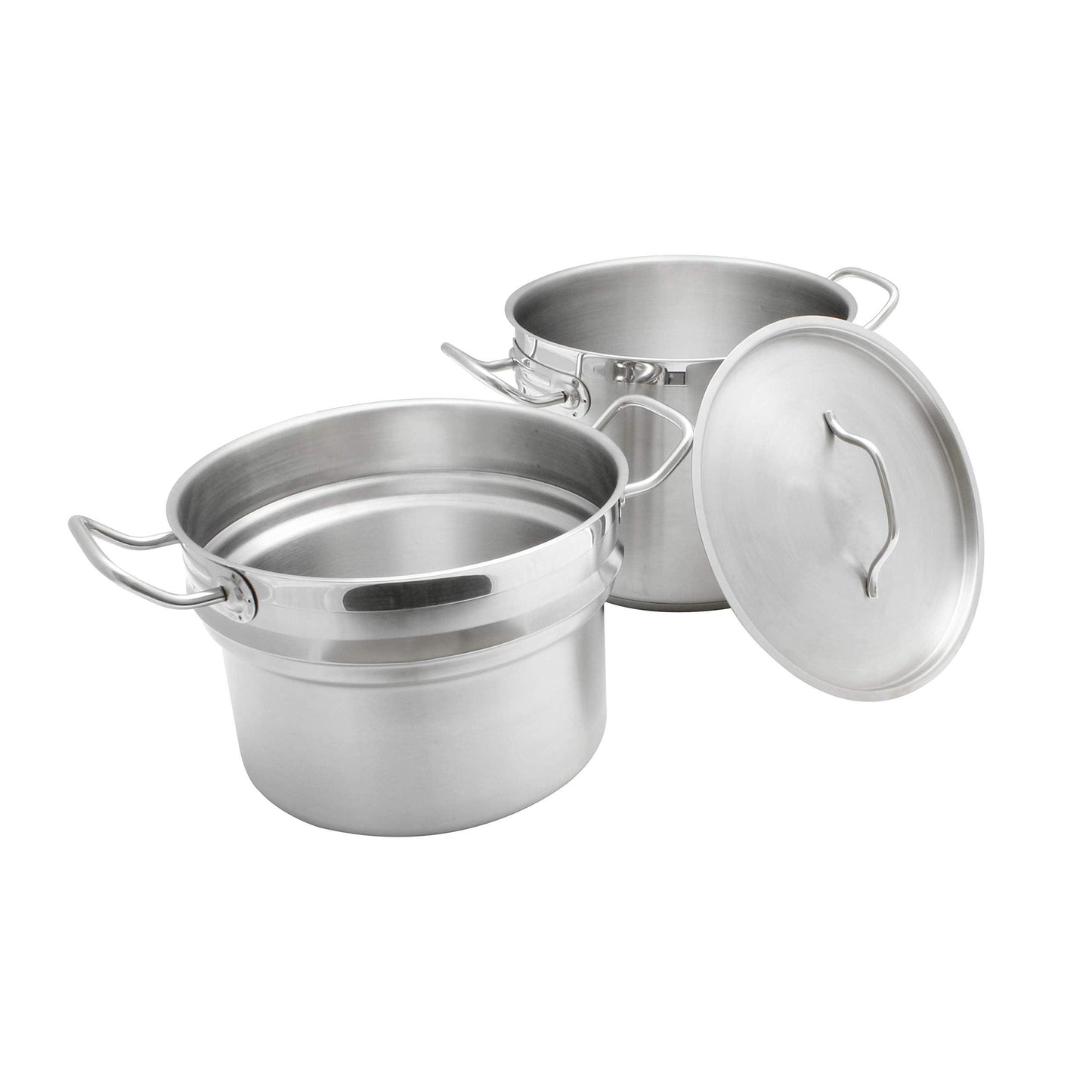 Thunder Group 12 quart 18/8 stainless steel double boiler (3 pcs set), comes in each - CookCave