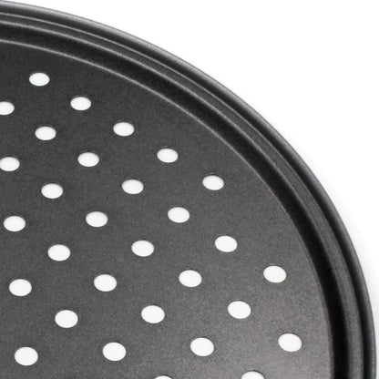 Pizza Pan for Oven, 12 inch Nonstick Pizza Pans, Carbon Steel Pizza Pan with Holes, Pizza Baking Pan for Oven Baking Supplies, for Home Baking Kitchen Oven Restaurant - CookCave