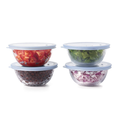 OXO Good Grips 8-Piece Glass Prep Bowl Set, 295 milliliters - CookCave