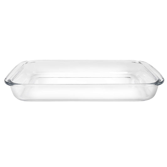 Bovado USA 9" x 13" Inch Glass Oven Baking Dish | High-Grade Borosilicate Glass | 3 Qt Capacity | Nonstick, Dishwasher Safe, Freezer-to-Oven Casserole Pan | No Lid - CookCave