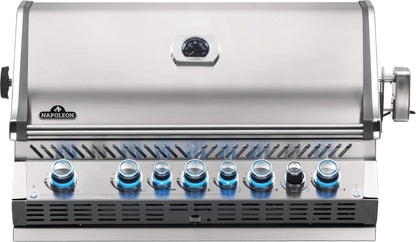 Napoleon BIPRO665RBNSS-3 Built-in Prestige PRO 665 RB Natural Gas Grill Head, 625 sq.in. + Infrared Infrared Rear Burner, Stainless Steel - CookCave