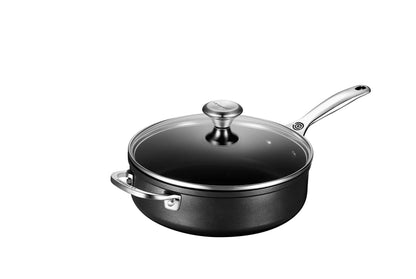 Le Creuset Toughened Nonstick PRO Saute Pan With Glass Lid, 4.25 qt. - CookCave