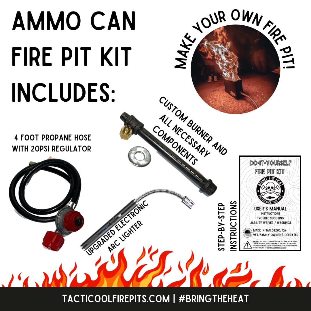 D.I.Y. Ammo Can Fire Pit Kit - CookCave