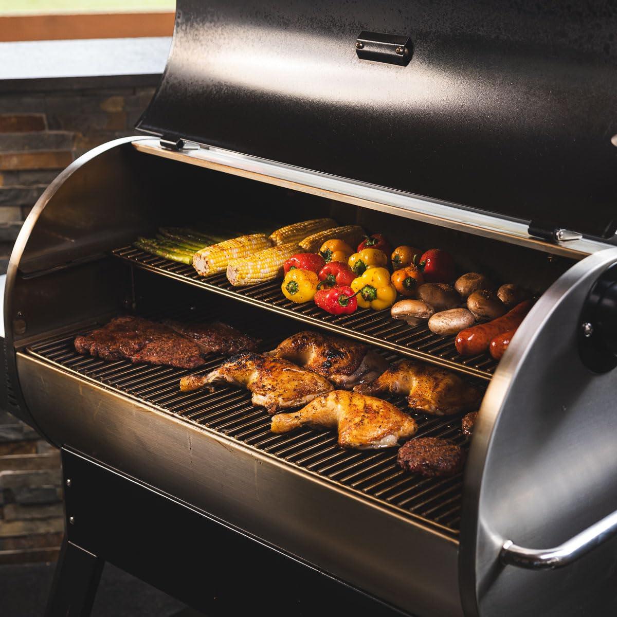 recteq RT-1100 Flagship Wood Pellet Smoker Grill | Wi-Fi-Enabled Smart Pellet Grill | 1100 Square Inches of Cook Space | 40 lbs Hopper | Up to 40 Hours of Cooking | Large BBQ Pellet Grill - CookCave