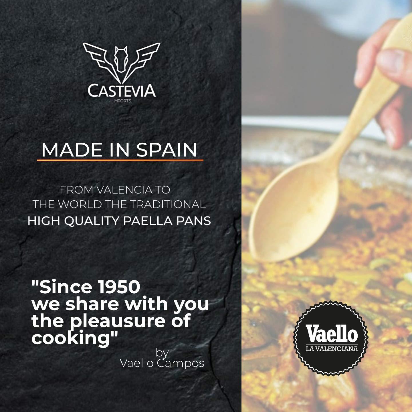 La Valenciana Vaello Campos 30cm Enamelled Steel Paella Pan - CookCave