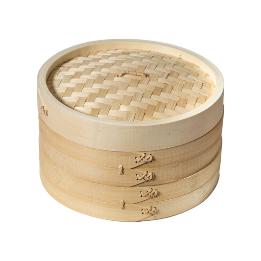 Joyce Chen 2-Tier Bamboo Steamer Baskets, 10-Inch - CookCave