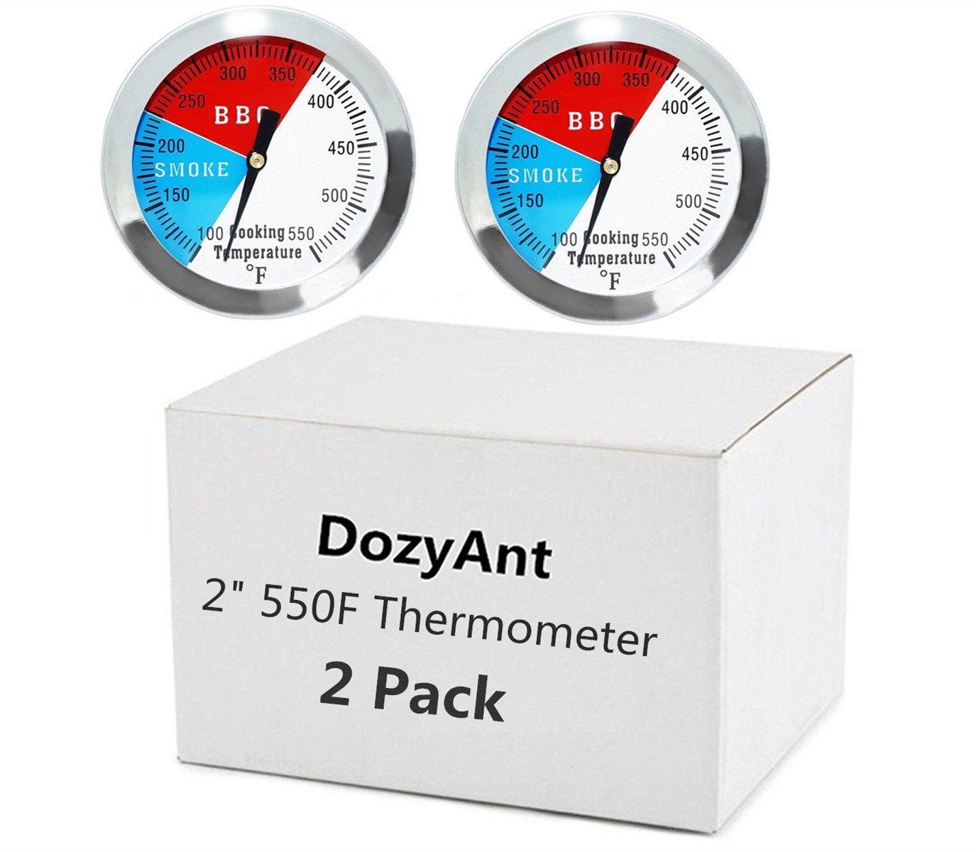 2 inch BBQ Thermometer Gauge 2 Pcs Charcoal Grill Pit Smoker Temp Gauge Grill Thermometer Replacement for Smoker Grill Wood Charcoal Pit, Grill Temp Thermometer - CookCave