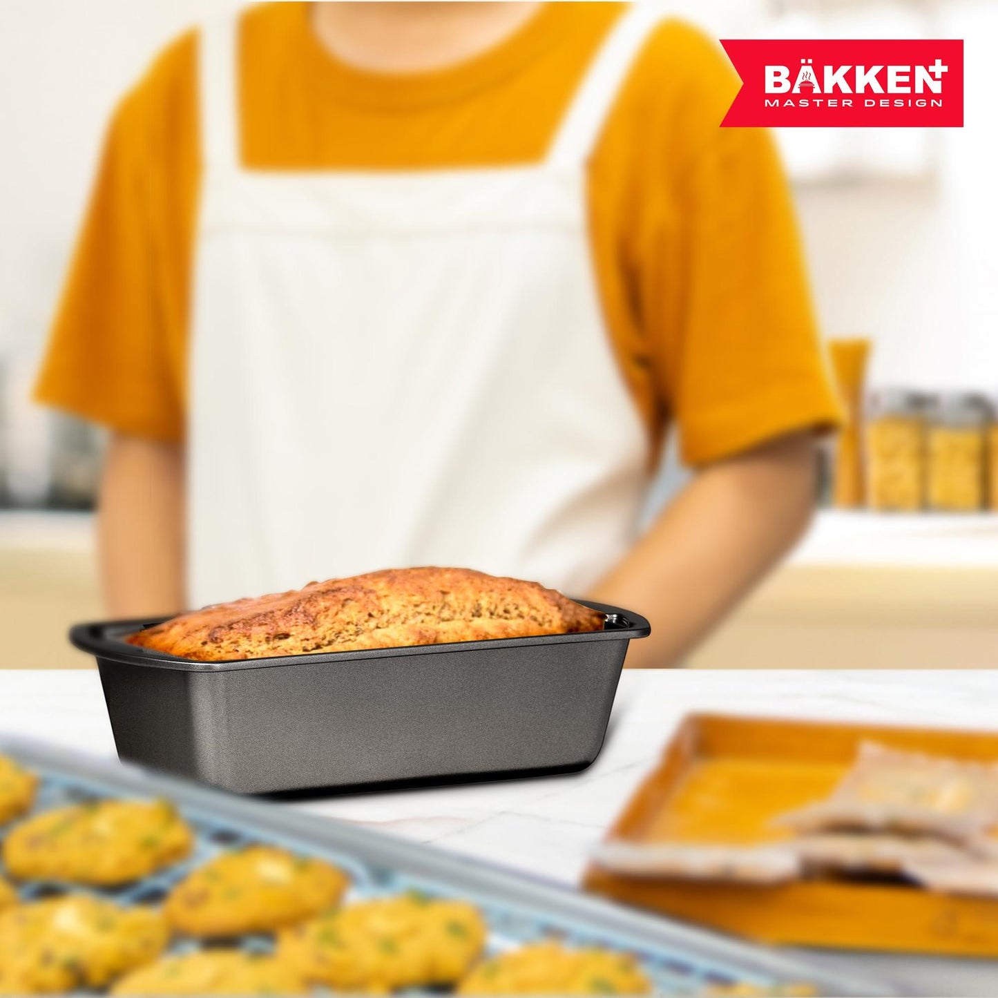 Bakken- Swiss Loaf Pan Set 4-Piece - Deluxe Nonstick Carbon Steel Bakeware for Perfect Bread and Cakes – Dishwasher Safe, Premium Pans for Home Baking - CookCave