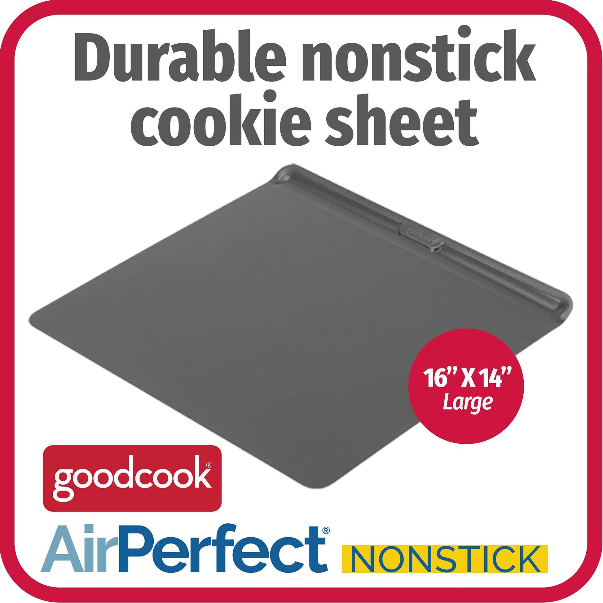 GoodCook AirPerfect Insulated Nonstick Carbon Steel Baking Cookie Sheet, Large - CookCave