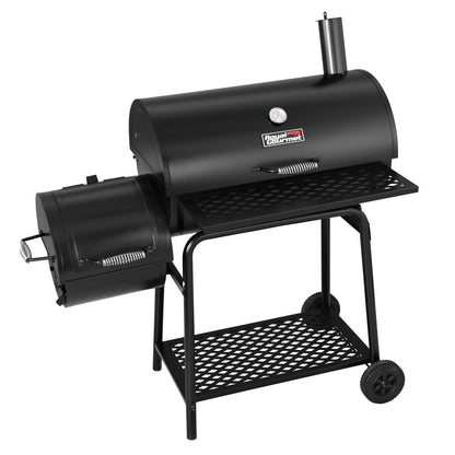 Royal Gourmet CC1830F Charcoal Grill with Offset Smoker, Black - CookCave