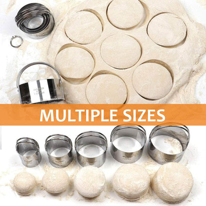 HULISEN Pastry Cutter, Dough Blender, 3 Cup Flour Sifter and Biscuit Cutter, Stainless Steel Dough Cutter, Professional Baking Dough Tools for Cooking Cookies and Donuts(4 Pcs/Set) - CookCave