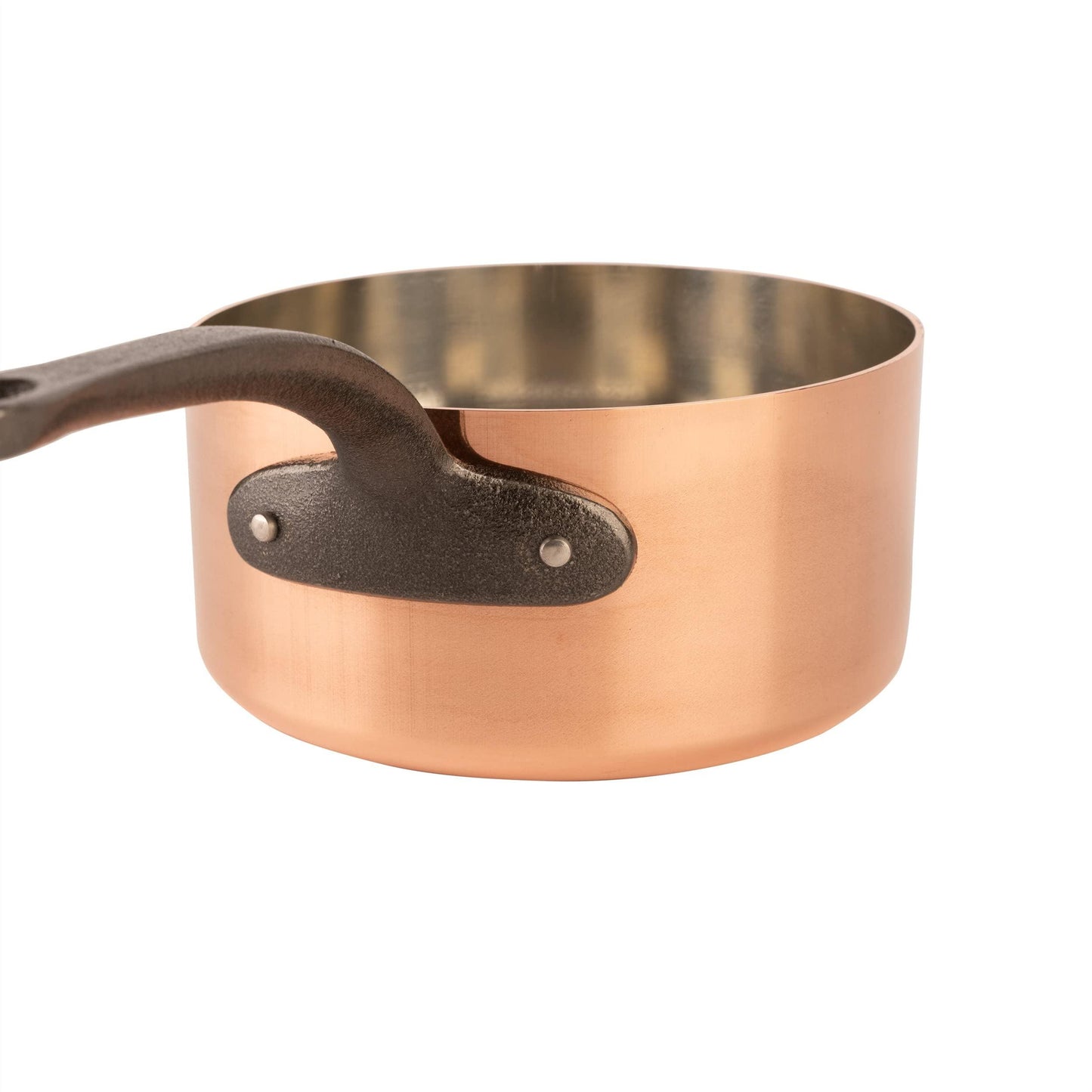 Cuisine Romefort | tinned copper saucepan and cast iron handle | traditional solid copper saucier casserole from France 3.1 qt - CookCave