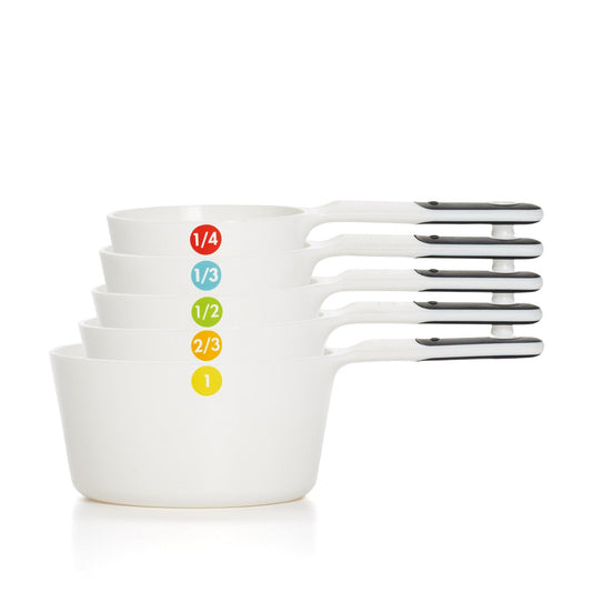 OXO Good Grips 6-Piece Plastic Measuring Cups- White, 5 Count(Pack of 1) - CookCave