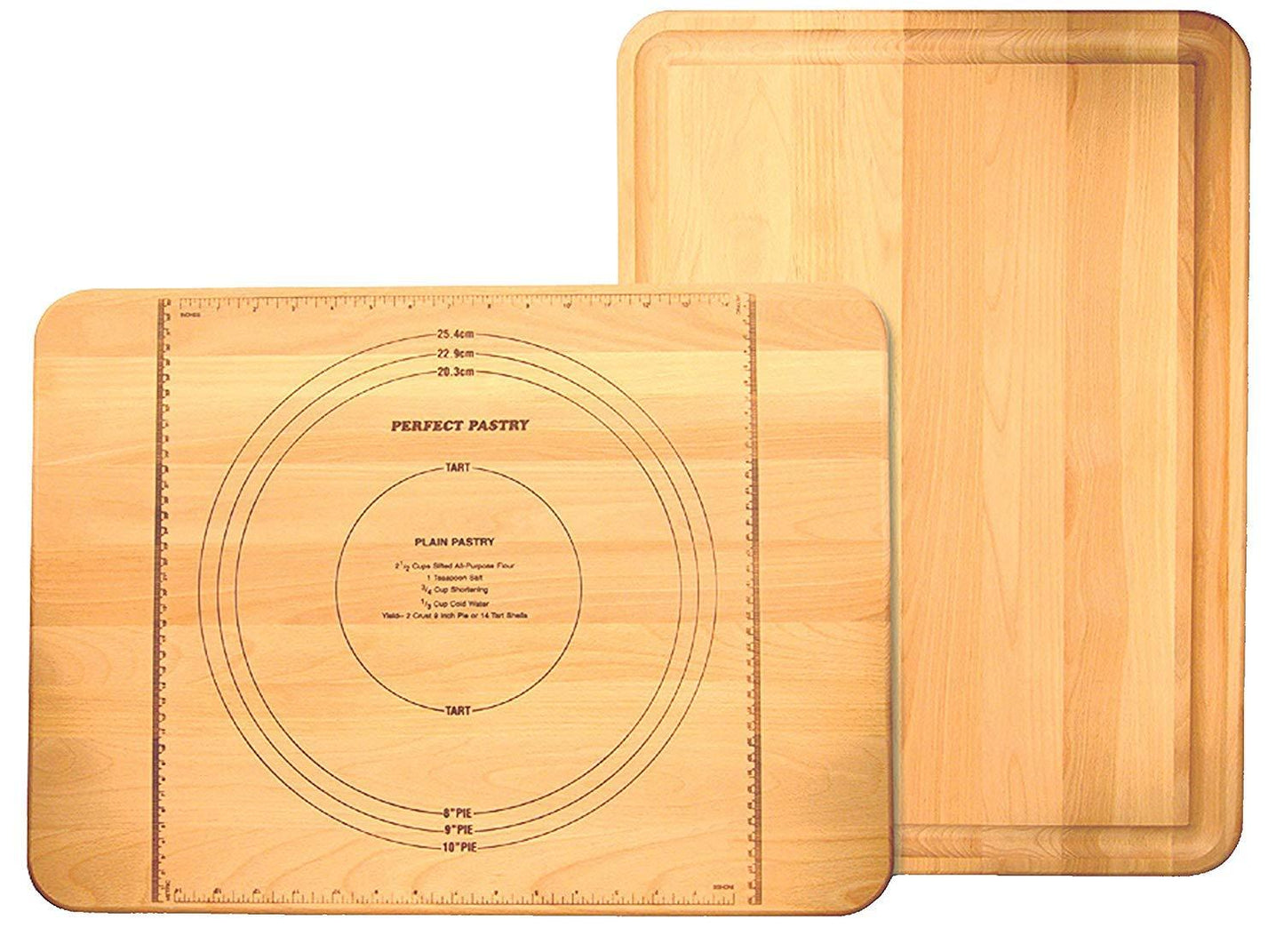 Catskill Craftsmen 22-Inch Perfect Pastry Rounded Corners and Reverse Groove Cutting Board, One Size, Wood - CookCave