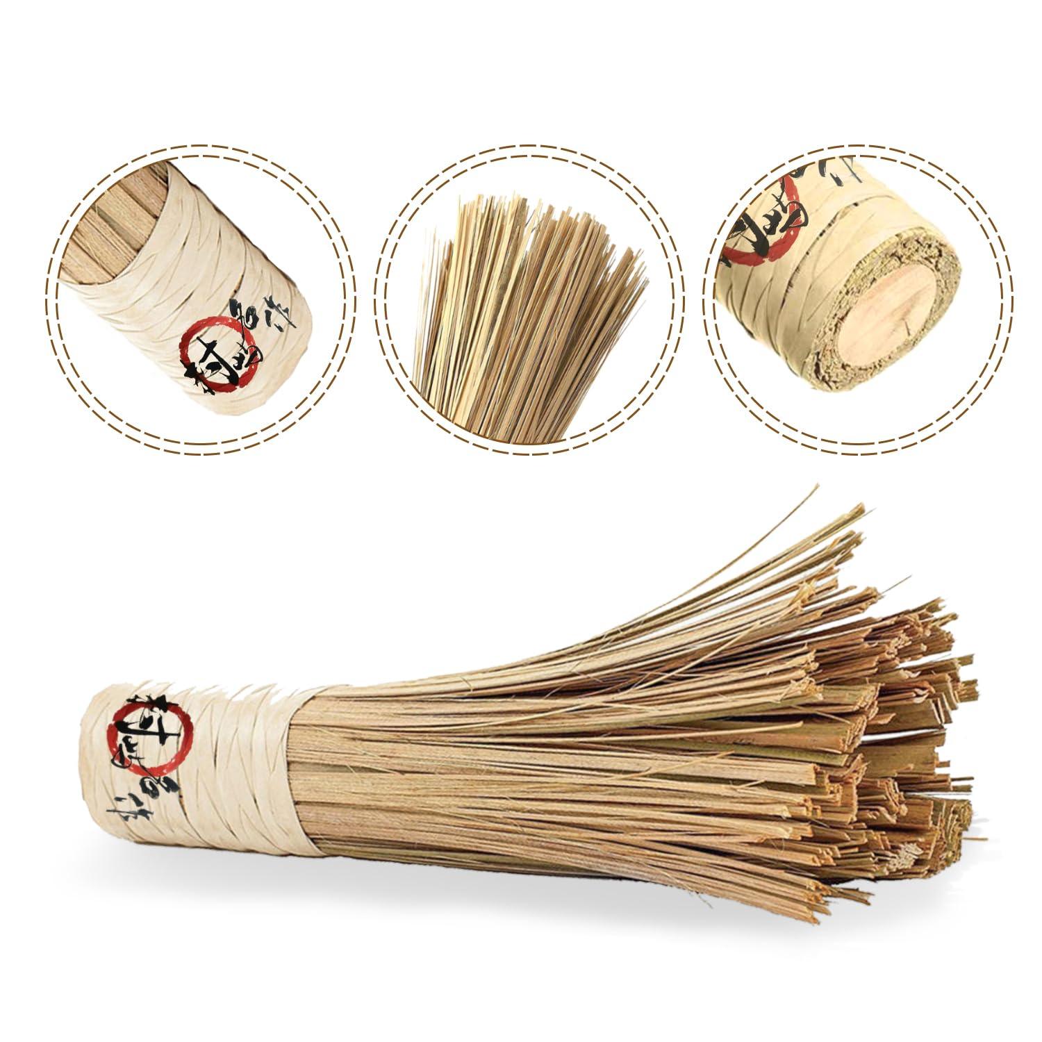OTYFGHD 12-Inch Bamboo Wok Brush, Flat Brush, Kitchen Cleaning Brushes for Scrubbing and Cleaning Cooking Pots, Pans and Grilling Utensils (2 Pack) - CookCave