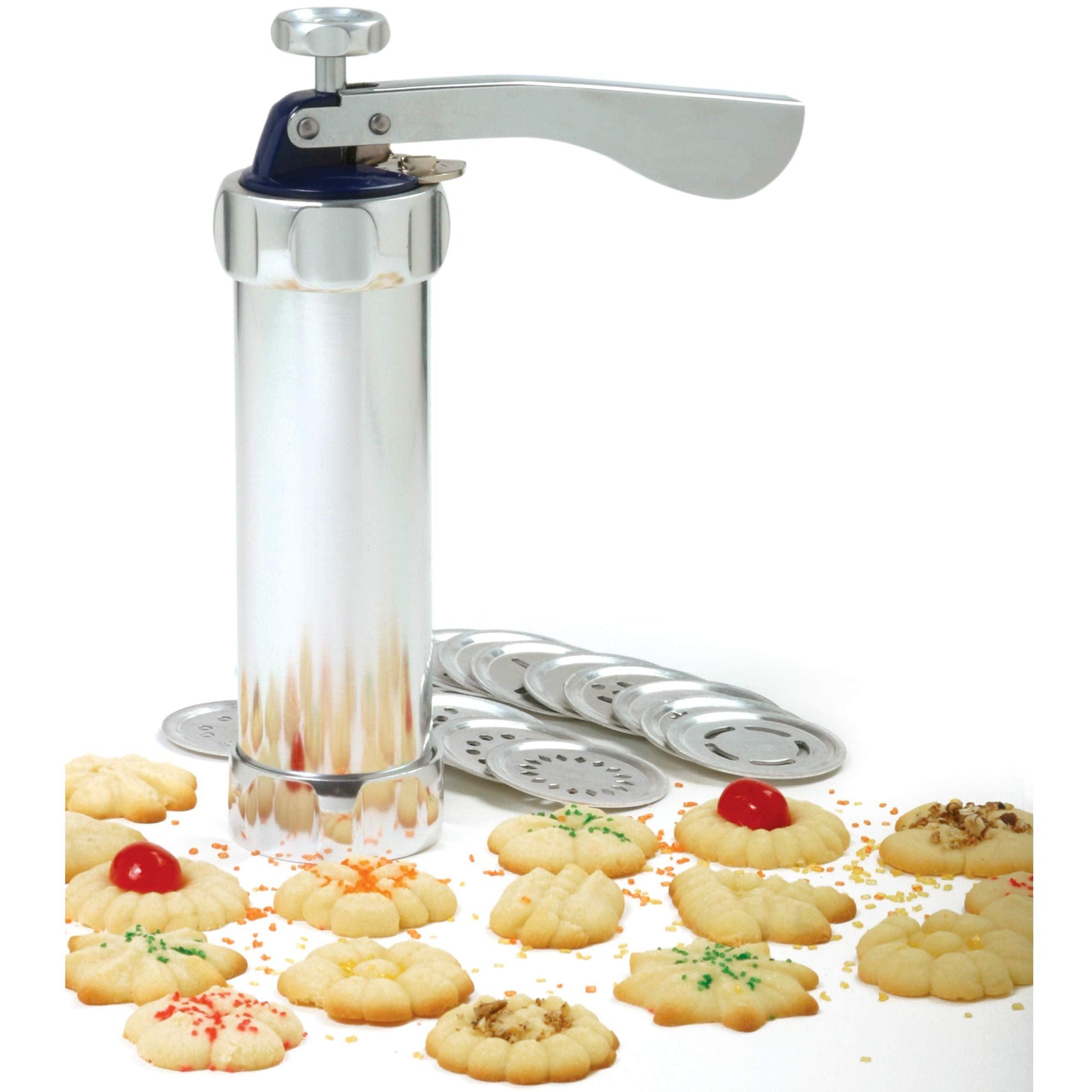 Norpro Deluxe Cookie Press with Icing Gun, 8.5in/21.5cm and holds 1.25c/10oz - CookCave
