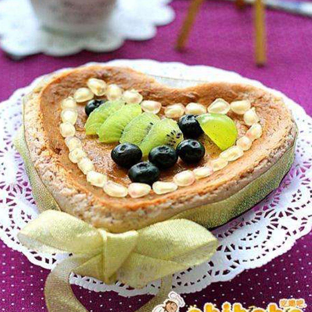 Webake Mini Tart Pan Set of 4 Heart Shaped Quiche Pans with Removable Bottom, Tart Tins for Valentine's Day Baking - CookCave