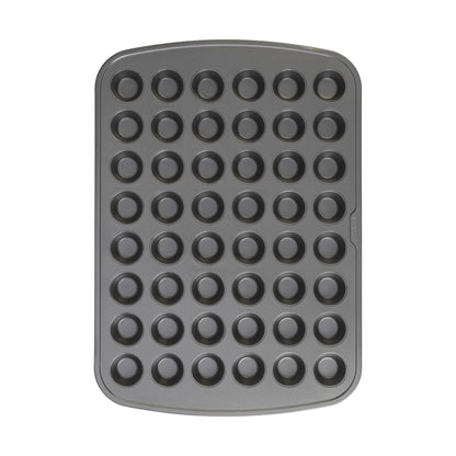 GoodCook 48-Cup Nonstick Steel Mini Cupcake and Muffin Pan, Gray - CookCave