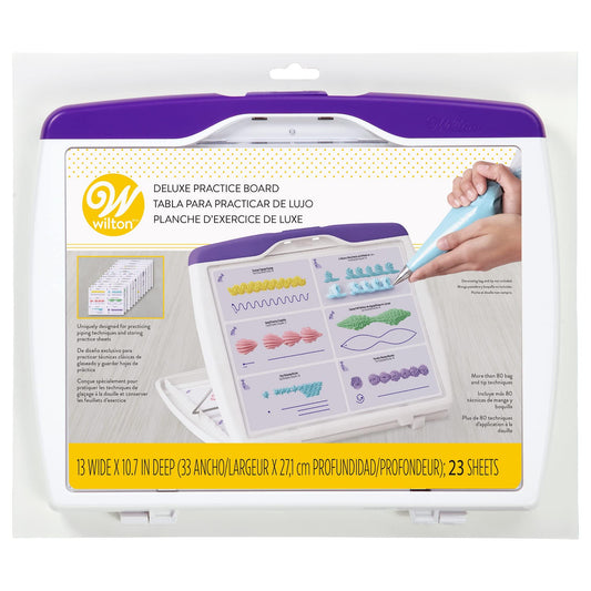 Wilton Set Practice Board, 13 x 10.75-Inch, White/Purple - CookCave