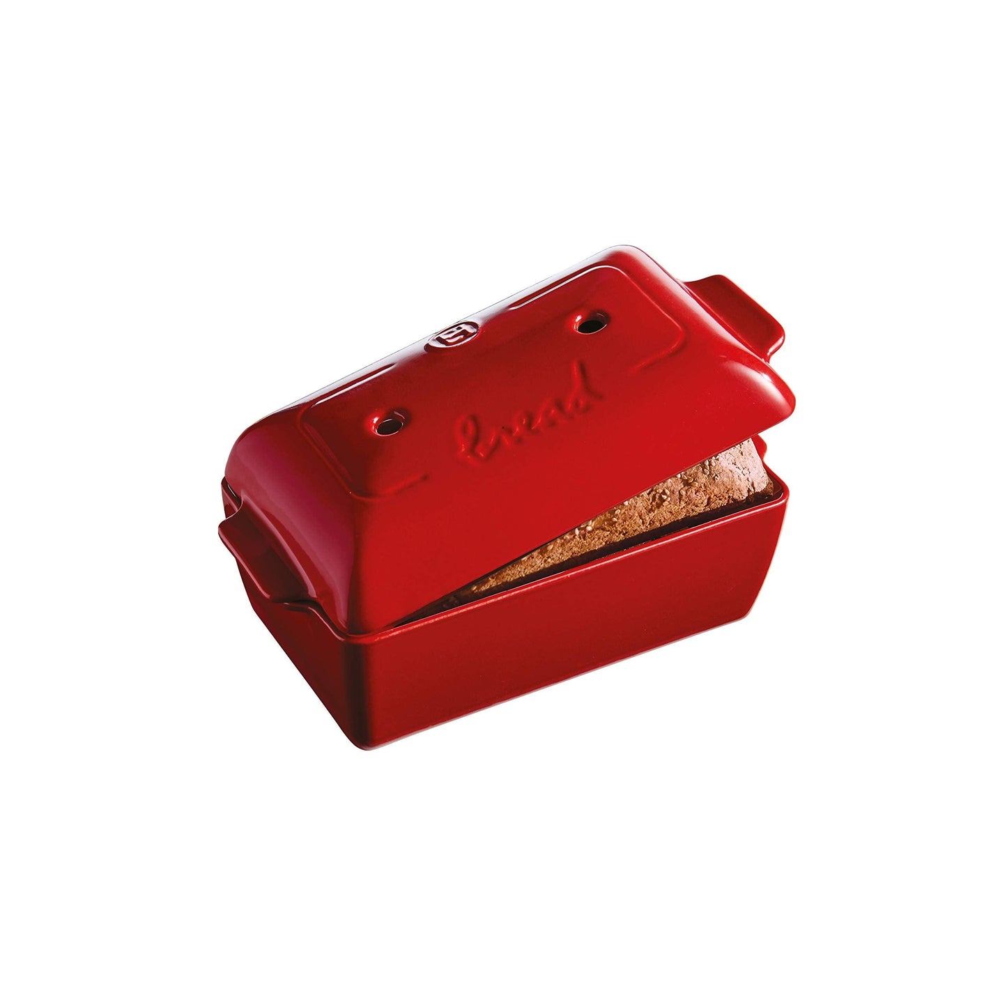 Emile Henry Burgundy Bread Loaf Baker, 11.02 x 5.12 x 4.72in - CookCave