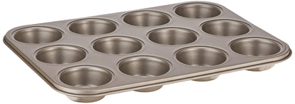 Cuisinart Chef's Classic Nonstick Bakeware 12-Cup Muffin Pan, Champagne - CookCave