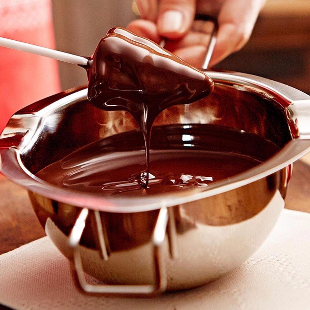 PureSec Double Boiler Stainless Steel Chocolate Melting Pot 400ML for Melting Chocolate and Candle making - CookCave