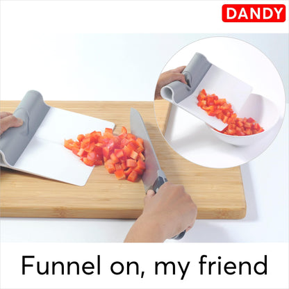 DANDY ScooperDuper™ Folding Bench Scraper for Baking / Dough Scraper / Food Scraper / Multi-Purpose Scooping Tool / Kitchen Gadget for Cutting Board and Chef’s Knife - CookCave