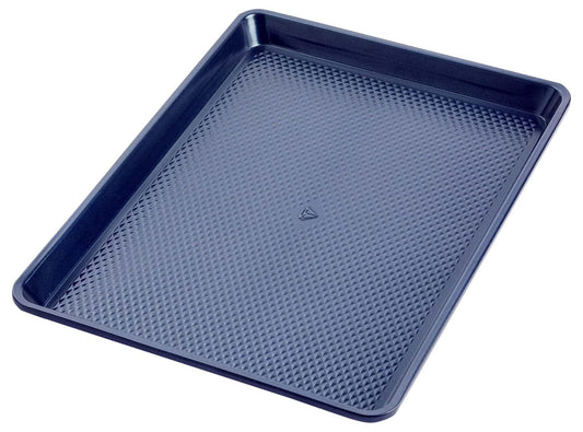 Blue Diamond Bakeware Diamond Infused Ceramic Nonstick, 13" x 9" Quarter Cookie Sheet Baking Pan, Dishwasher and Freezer Safe, PFAS-Free, Blue - CookCave