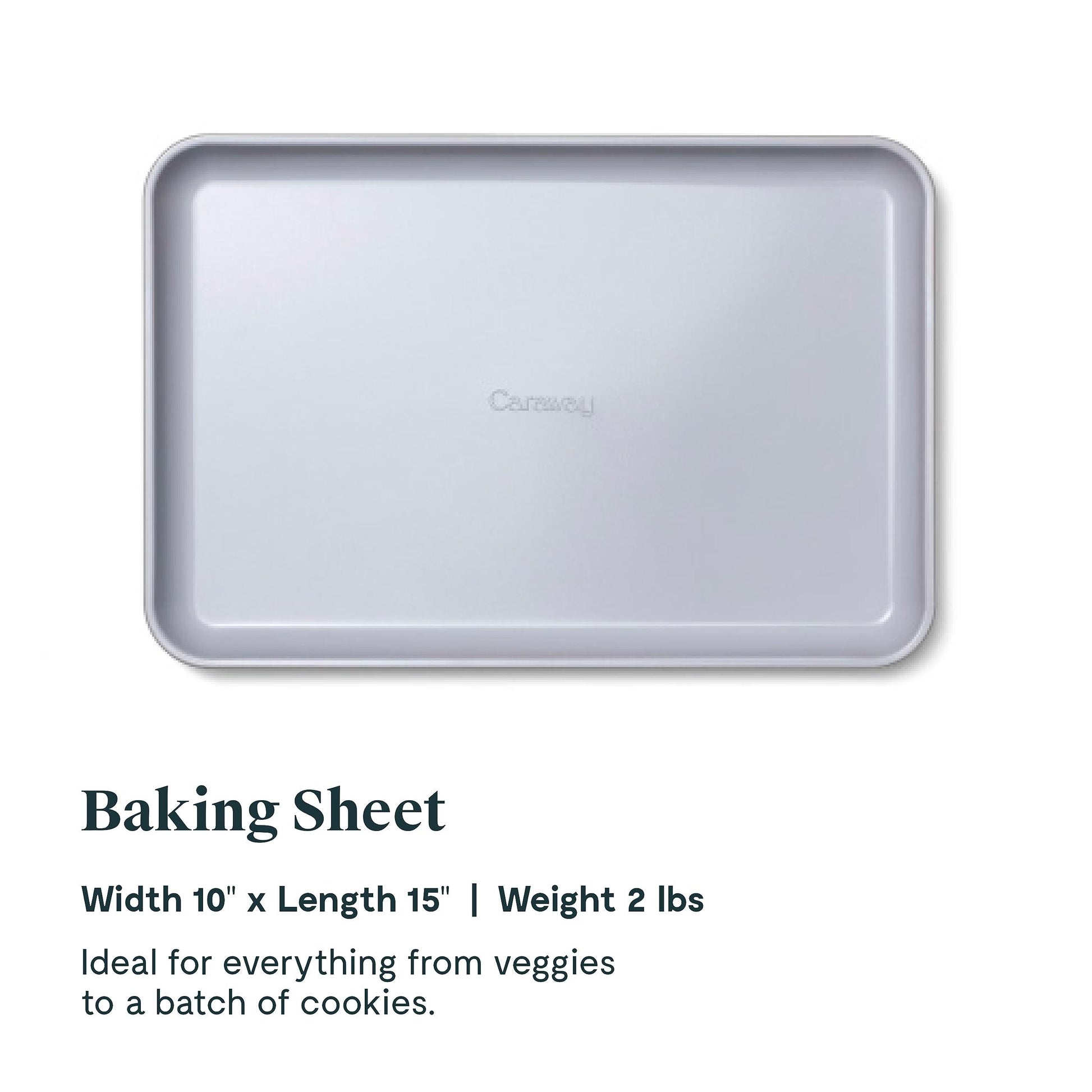 Caraway Non-Stick Ceramic Baking Sheet - Naturally Slick Ceramic Coating - Non-Toxic, PTFE & PFOA Free - Perfect for Baking, Roasting, and More - Medium - Cream - CookCave