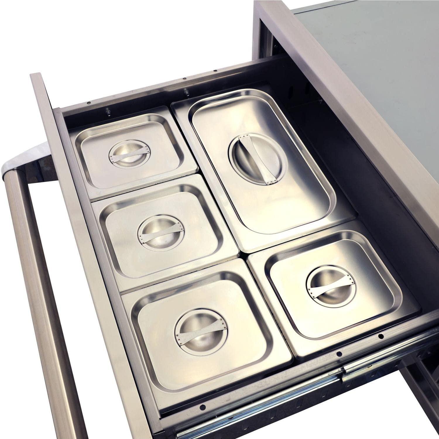 Lion Outdoor Kitchen Warming drawer - WD256103 - CookCave