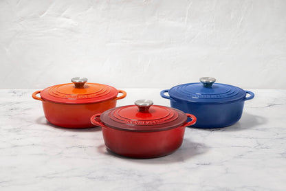 Le Creuset Enameled Cast Iron Shallow Round Oven, 2.75 Qt., Marseille - CookCave