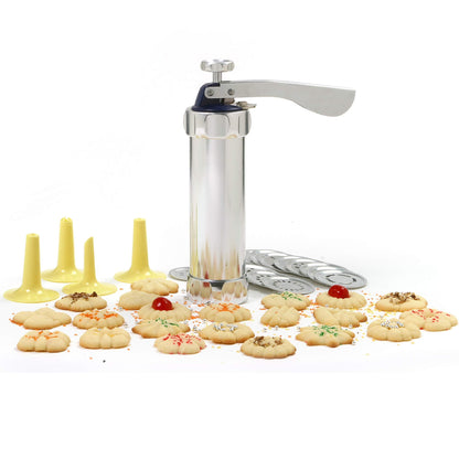 Norpro Deluxe Cookie Press with Icing Gun, 8.5in/21.5cm and holds 1.25c/10oz - CookCave