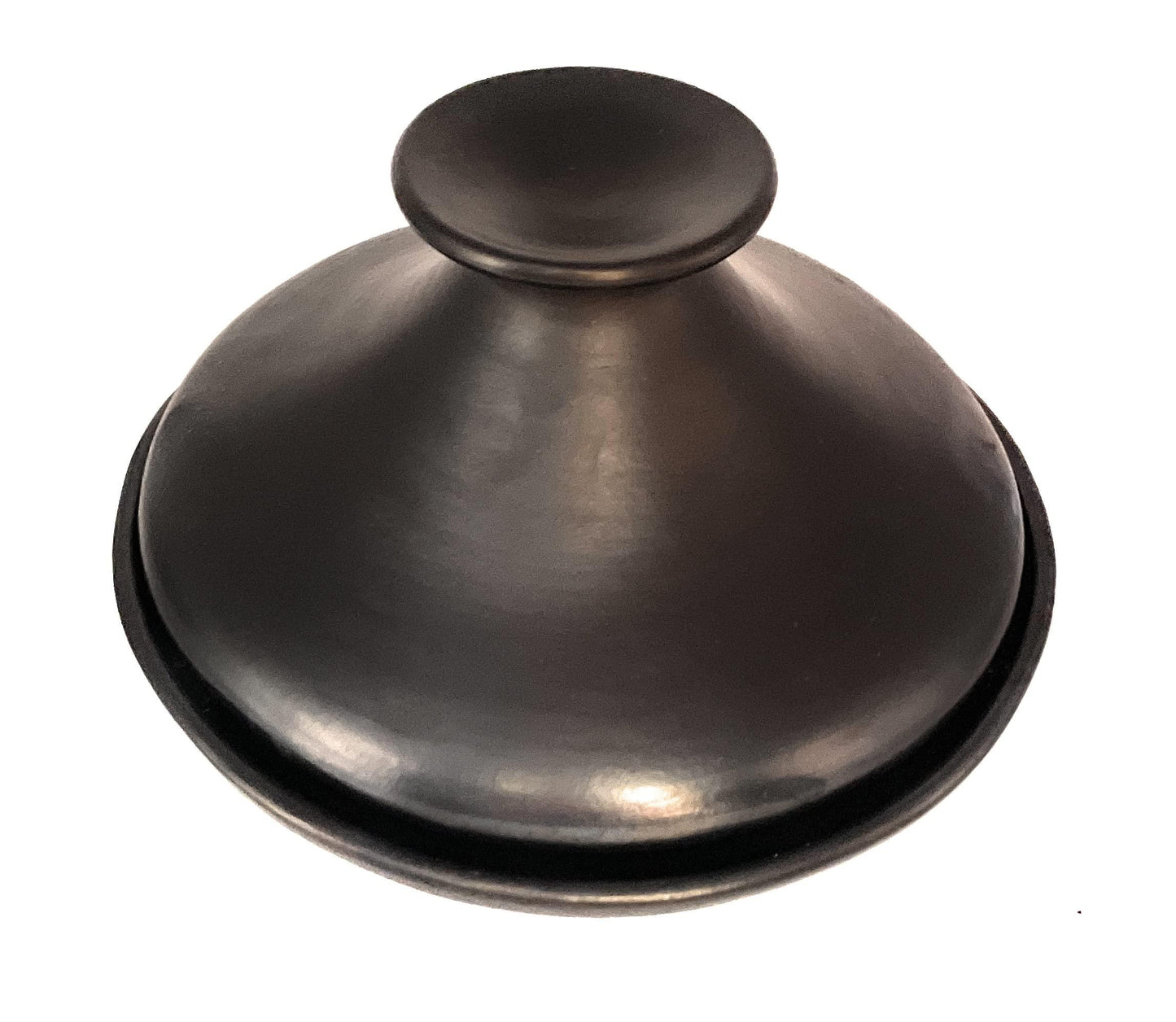 Clay Tagine for Cooking Tajin Tayin Unglazed Diameter 11.5" Aprox Hight 8" Black Clay 100% Handmade in Colombia Serving Pot - CookCave