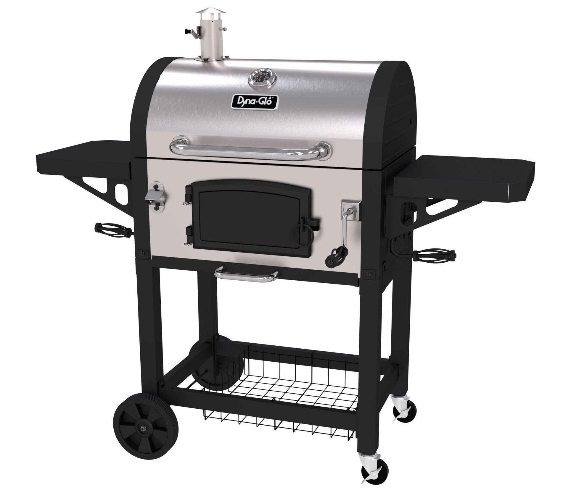 Dyna-Glo DGN486SNC-D Heavy Duty Stainless Charcoal Grill, Large - CookCave