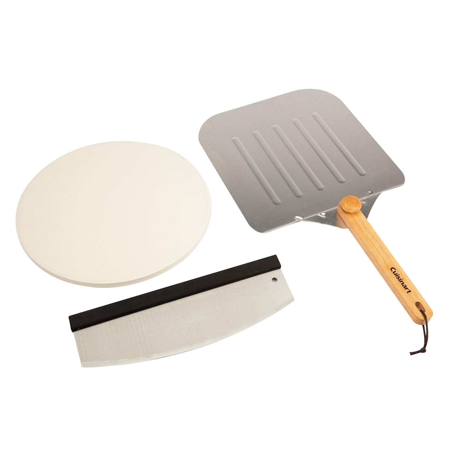 Cuisinart CPS-515 Deluxe Pizza Grilling Pack (Pizza Stone, Pizza Peel, Pizza Cutter) - CookCave