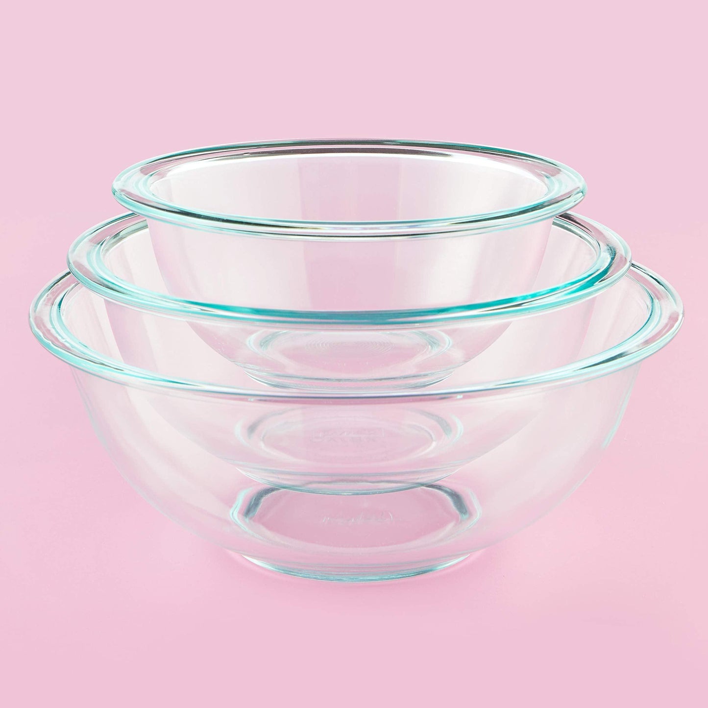 Pyrex Smart Essentials 3-Piece Prepware Mixing Bowl Set, 1-Qt, 1.5-Qt ,and 2.5-Qt Glass Mixing Bowls, Dishwasher, Microwave and Freezer Safe - CookCave