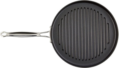Cuisinart 630-30 Chef's Classic Nonstick Hard-Anodized 12-Inch Round Grill Pan,Black - CookCave