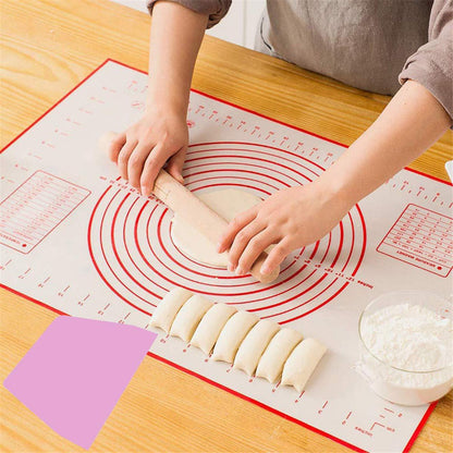 Silicone Pastry Mat Extra Large, 32" x 24" Non-stick Baking Mat with Measurement Kneading Board for Dough Rolling, Non-slip Counter Mat, Oven Liner, Fondant/Pie Crust Mat - CookCave