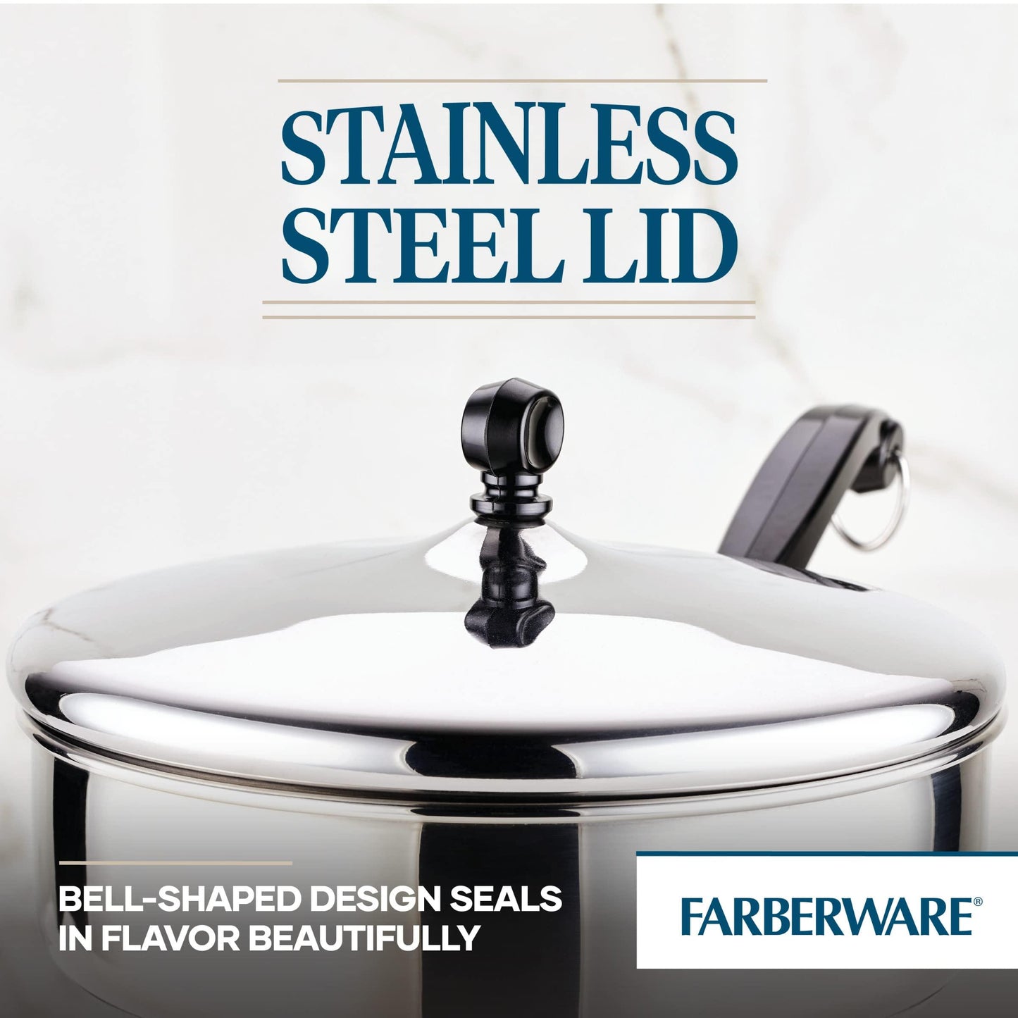 Farberware Classic Stainless Steel Fry Lid, Saute Pan (2.75 Quart), Silver - CookCave
