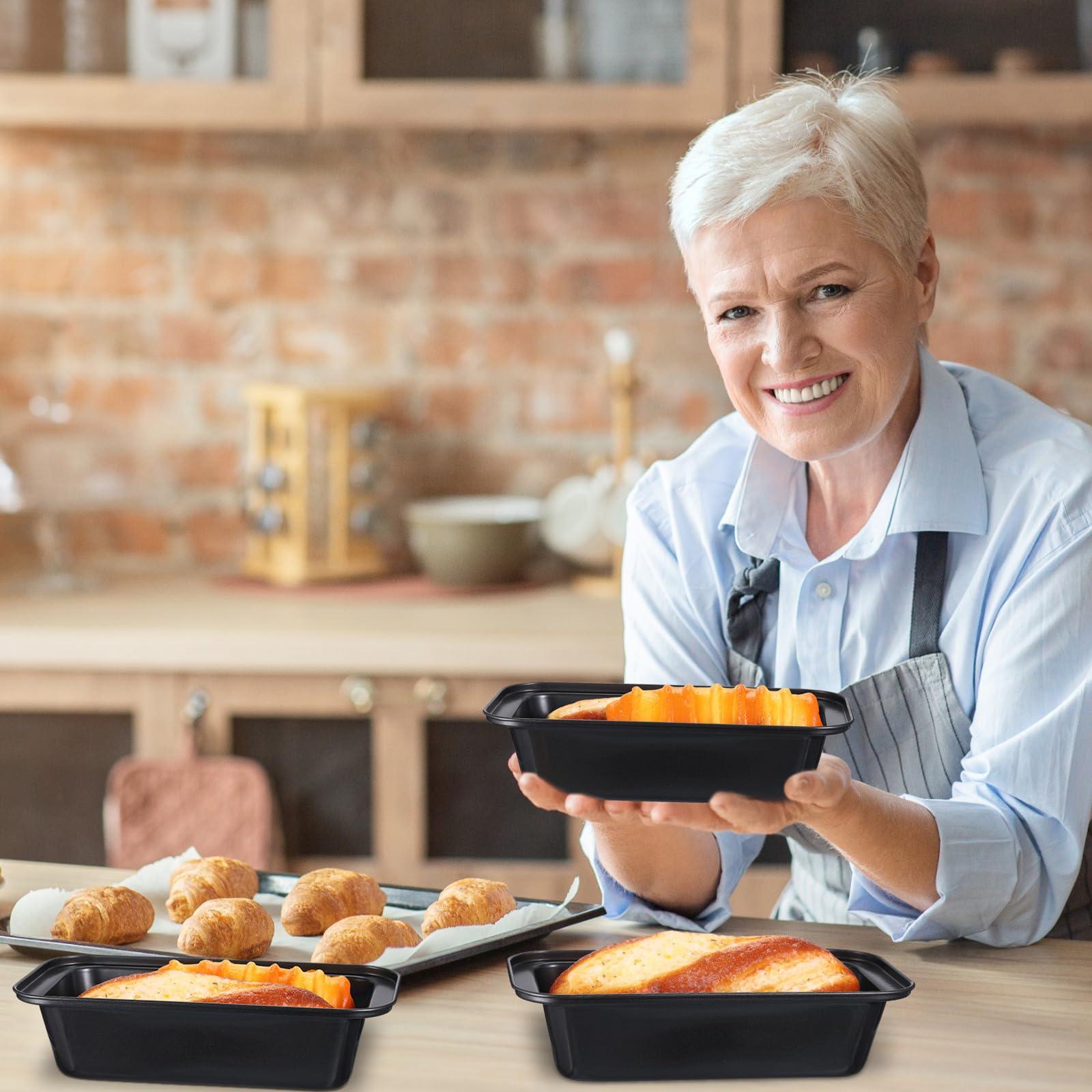 Tanlade 10 Pack Nonstick Bread Loaf Pan 9.5 x 5 Inch Loaf Baking Pan for Homemade Bread Kitchen Baking Pan Tin Home Brownies and Pound Cakes - CookCave