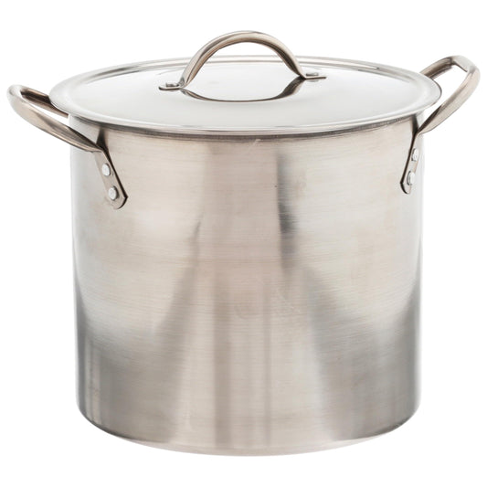 afeme 12-Qt Stainless Steel Stock Pot with Metal Lid - CookCave