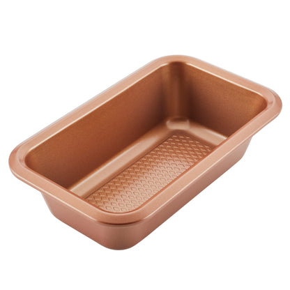 Ayesha Curry Kitchenware Bakeware Nonstick Meatloaf/Loaf Pan Set, Two 9 Inch x 5 Inch, Copper - CookCave