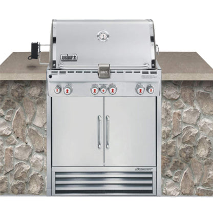 Weber Summit S-460 Built-In Liquid Propane in Stainless Steel Grill - CookCave