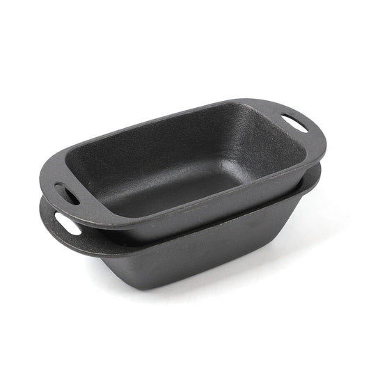 HAWOK Cast Iron Bread Maker Loaf Pan pack of 2 - CookCave