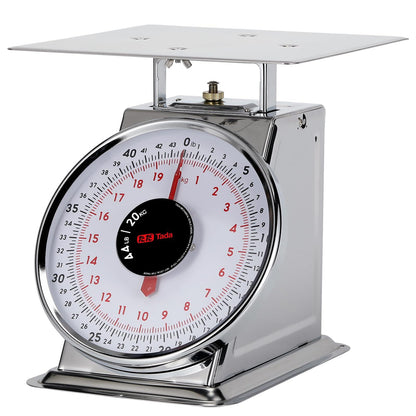 Tada 44 LBS Stainless Steel Mechanical Kitchen Scale Heavy Duty Portion-Control Food Scale Produce Scale with Stainless Steel Platform - CookCave